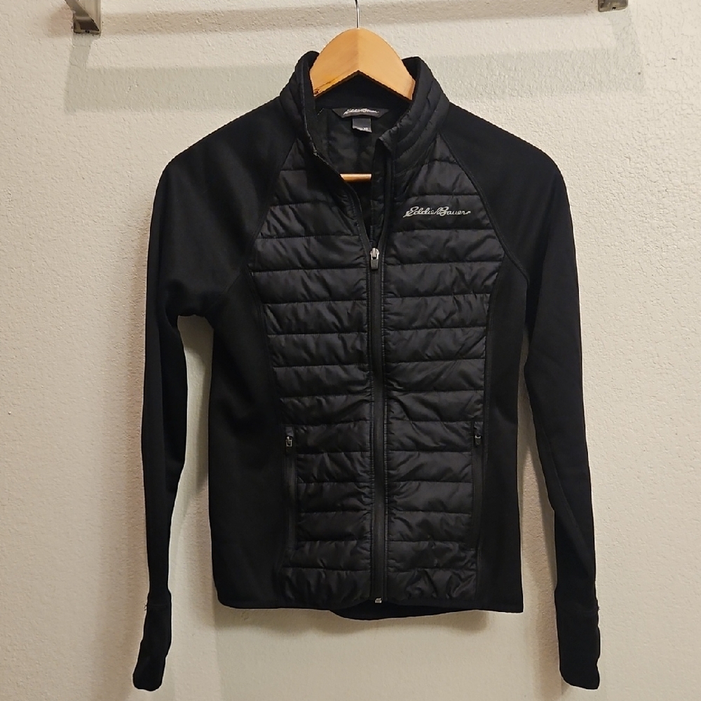 Eddie Bauer Emberlite Hybrid Quilted Black Jacket